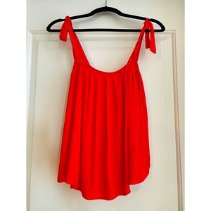 Astr the Label Tie Shoulder Top